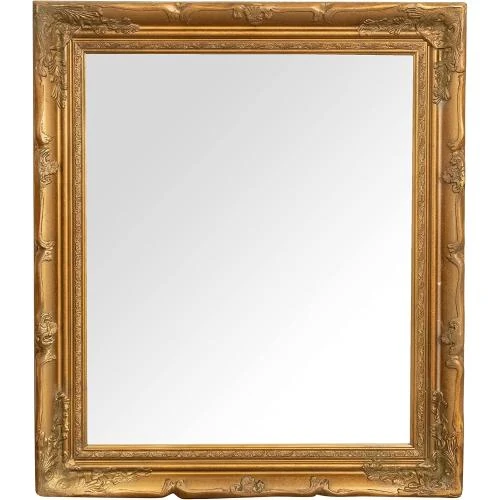 Zoom sur Miroir Baroque Dore Biscottini Made in Italy 64x74 cm