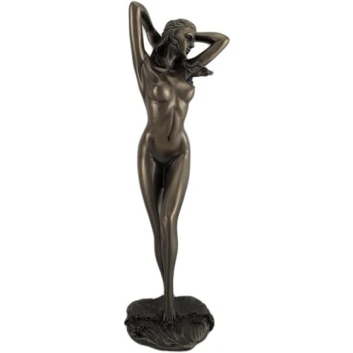 Détail de Statue Érotique Femme Bronze, Art Nu, Skinny Dipper