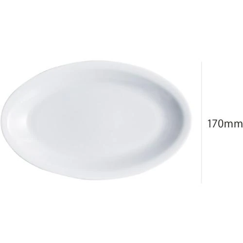 Zoom sur Assiette Ovale Porcelaine SATURNIA, Design Rome
