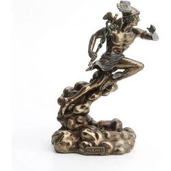Statue Dieu Grec Hermes, Polyresine, Courant Nuages