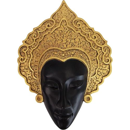 Masque Sculpture Murale Thai Court Dancer Design Toscano - Vue principale