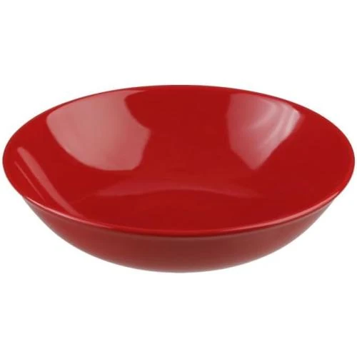 Zoom sur Paris Prix, Lot 6 Assiettes Creuses Rouge Colorama