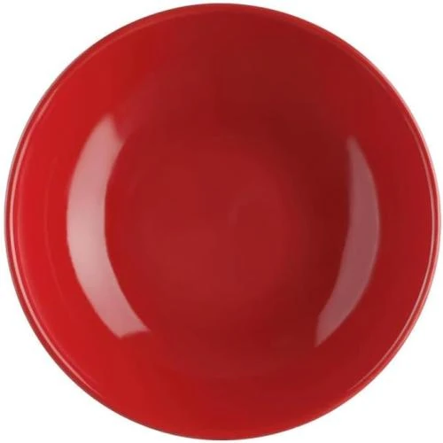 Paris Prix, Lot 6 Assiettes Creuses Rouge Colorama - Vue principale