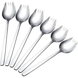 Cuillère Fourchette Acier Inoxydable 6 Pièces Argent