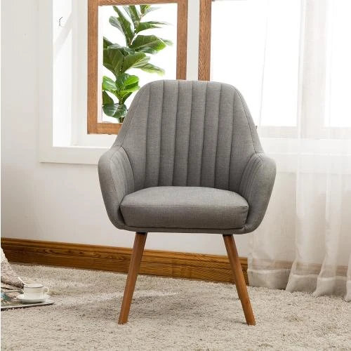 Zoom sur Fauteuil Contemporain Tuchico, Tissu, Design Moderne