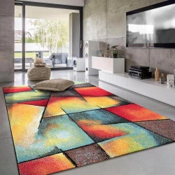 Tapis Moderne Paco Home à Motif Géométrique 3D pour Salon