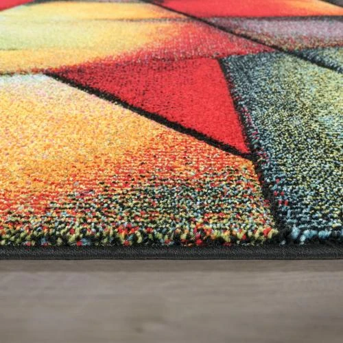 Détail de Tapis Moderne Paco Home à Motif Géométrique 3D pour Salon