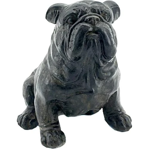 Zoom sur Bellaa Bulldog Statue Figurine Buste Sculpture Intérieur, Extérieur