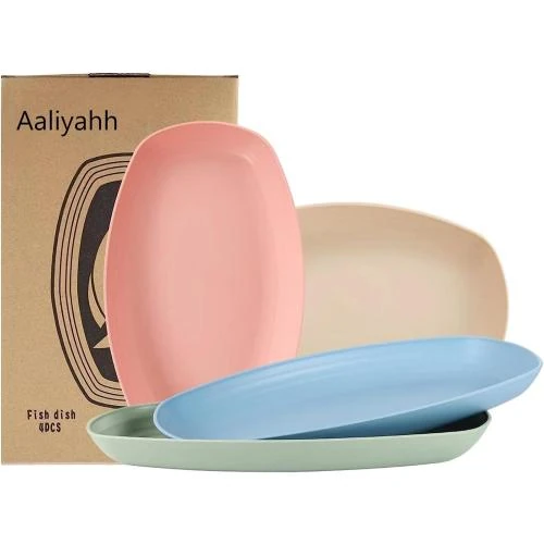 Assiettes en plastique Aaliyahh, ensemble 4, sans BPA - Vue principale