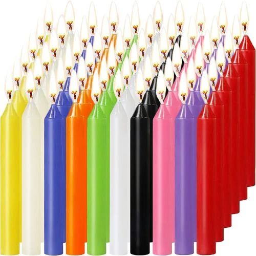 Bougies Coniques Tonsooze, Assorties, Dripless, Magie, Rituels - Vue principale