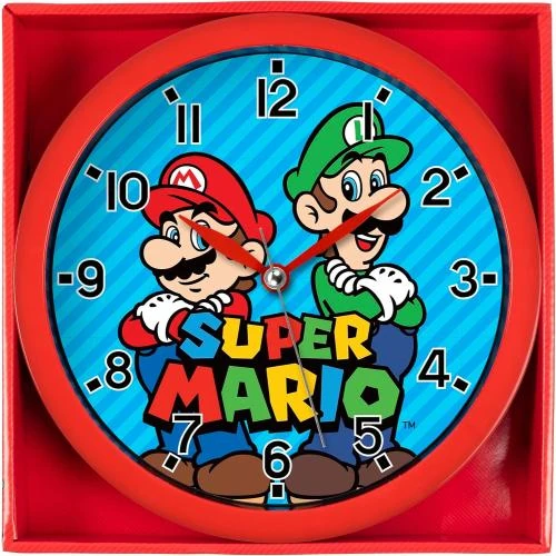 Zoom sur Horloge murale SUPER MARIO, Precision Time Store