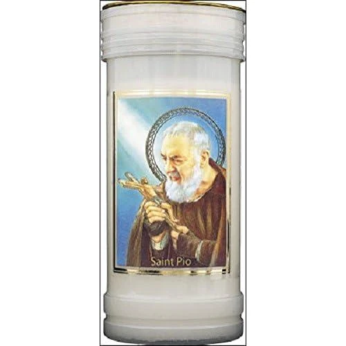 Bougie pilier prière C BC, St. Padre Pio, 72 heures - Vue principale