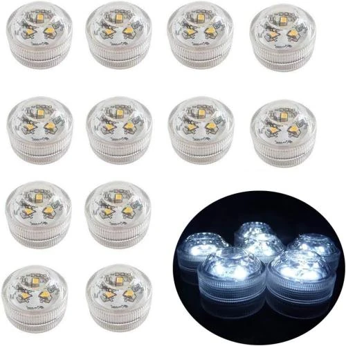 Jrq 12pcs Lumière LED Submersible Bougies Décoratives - Vue principale