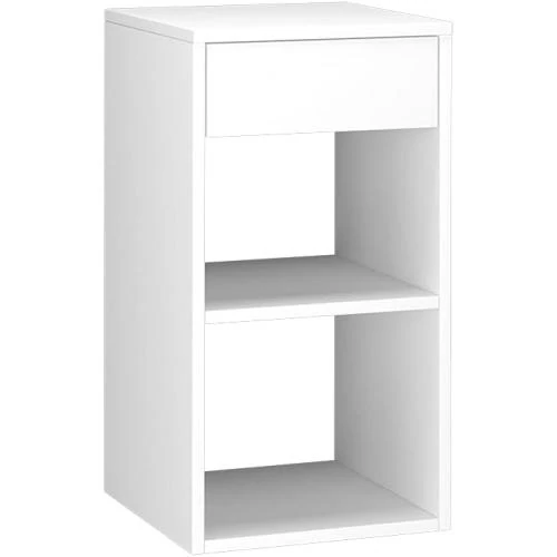 Table de Chevet Vicco Dany, Blanc, Design Moderne - Vue principale