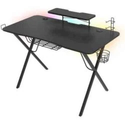 Table de Jeu Genesis Holm 300 RGB, Bois Noir