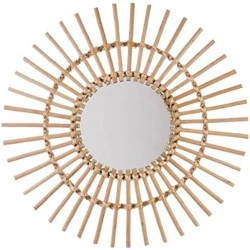 Miroir Atmosphera Soleil en Rotin 58cm - Décoration Élégante