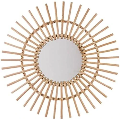 Miroir Atmosphera Soleil en Rotin 58cm - Décoration Élégante - Vue principale