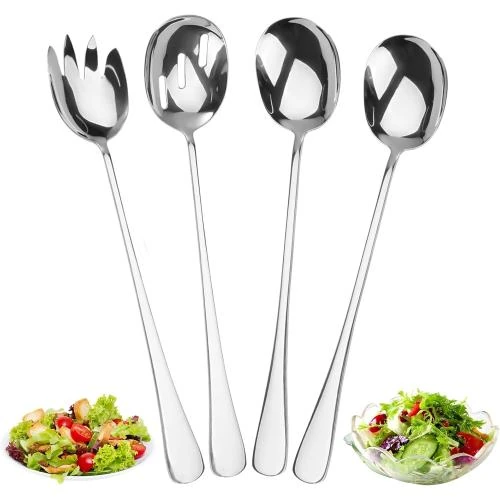 Couverts Salade INOX, Set 4 Pièces, Argent, Restaurant - Vue principale
