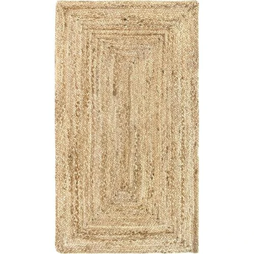 Tapis Jute Naturel Hamid, Alhambra, Tressé à la Main - Vue principale