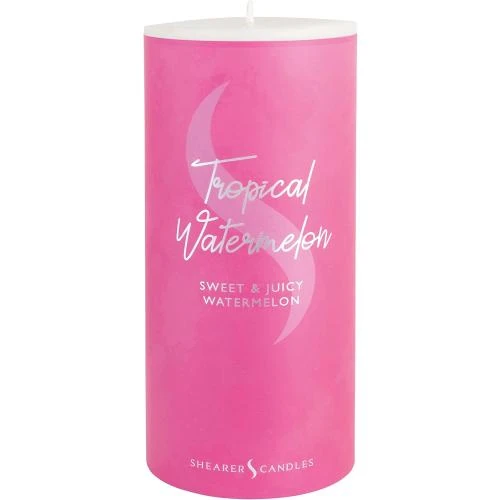 Bougie parfumée Pasteque Tropicale Rose, Shearer - Vue principale