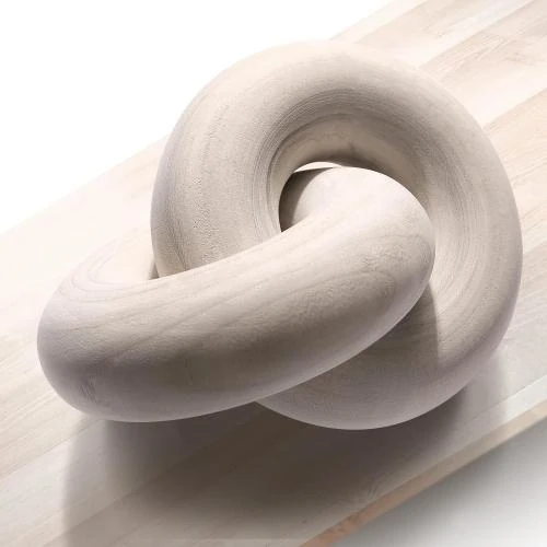Table basse ronde bois MINCORD, décoration intérieure bohème - Vue principale