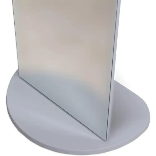 Zoom sur Miroir de sol élégant gris, décoration chambre, salon, entrée