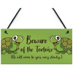 Plaque Murale Amusante Suspended, Red Ocean, Beware Tortoise