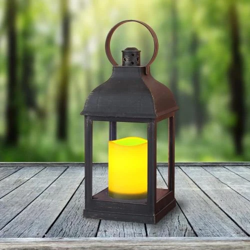 Lanternes décoratives Wralwayslx, bougies sans flamme, bronze - Vue principale