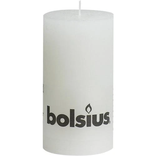 Bougie Pilier Rustique, Cire de Paraffine, Blanc Éclatant - Vue principale