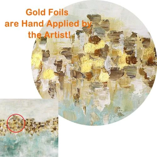 Détail de Tableau Abstrait UTOP-art Toile Murale Peinture Texturee