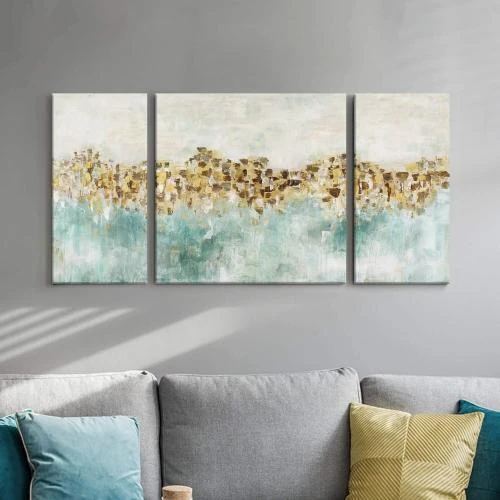 Zoom sur Tableau Abstrait UTOP-art Toile Murale Peinture Texturee