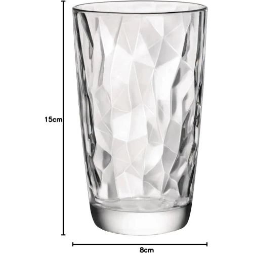 Zoom sur Verres Diamond Transparent Bormioli Rocco, Pack 6 Unités