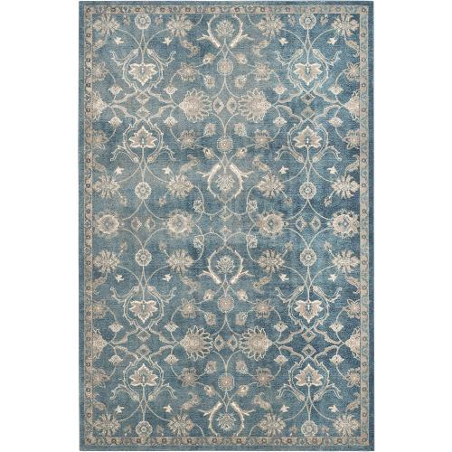 Présentation de Présentation Tapis de Salon Rectangulaire Safavieh Corina, Polypropylène, Bleu Beige