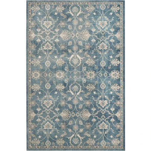 Tapis de Salon Rectangulaire Safavieh Corina, Polypropylène, Bleu Beige - Vue principale