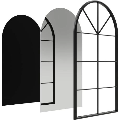Zoom sur Miroir Mural Rectangulaire Vintage Ironsmithn, Décoratif