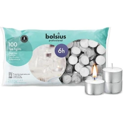 Bougies Chauffe Plat Non Parfumées 6 Heures, Blanches