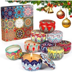 Coffret Bougies Parfumées AOKITO, Cire Soja Naturelle