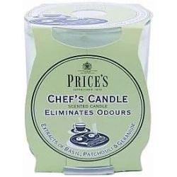Bougie Price's Pot Verre Anti-Odeurs Parfum Basilic