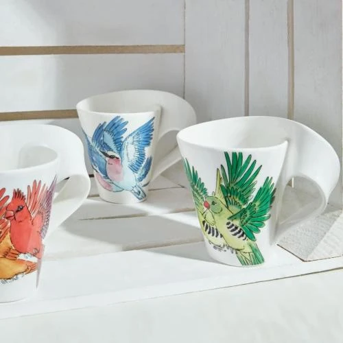Détail de Mug à café NewWave, Rouleur Lilas, design unique