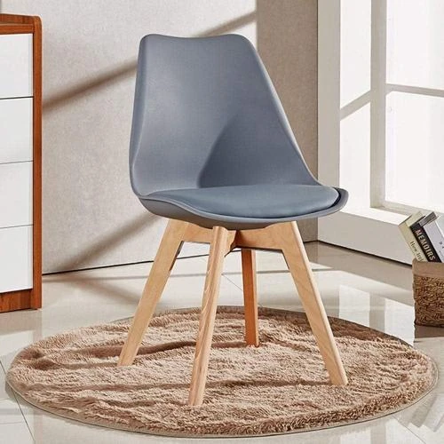 Détail de Chaise Salle à Manger Lorenzo, Plastique, Gris