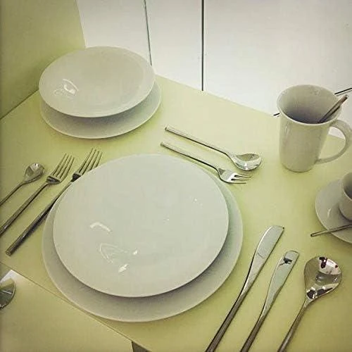 Zoom sur Assiette Plate Porcelaine Blanc, Set 4 Pièces Alessi