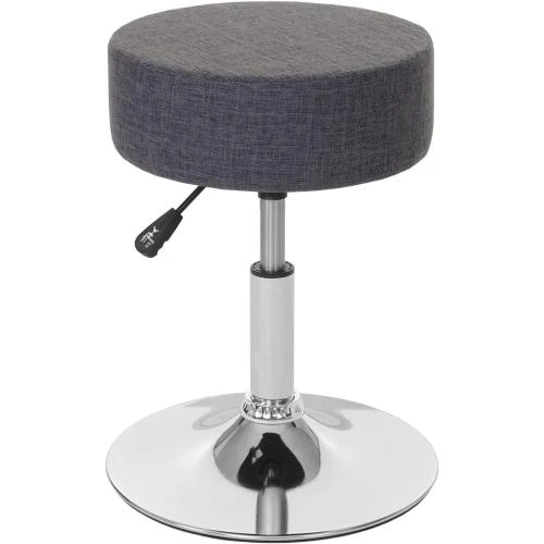 Tabouret HWC C22, Hauteur réglable, Tissu Gris - Vue principale