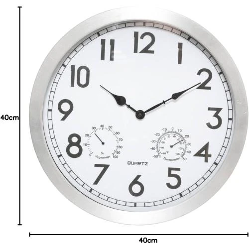 Zoom sur Horloge extérieure Atmosphera, design moderne, D40 cm