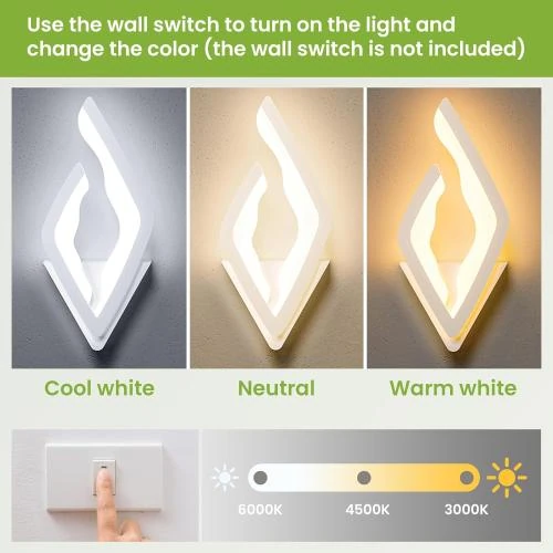 Détail de Applique Murale LED VUENICEE, 18W, Moderne, Intérieur