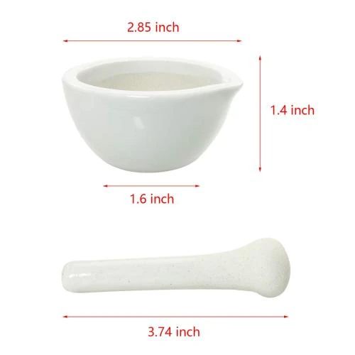 Détail de Mortier, pilon, porcelaine, mini, Ruiwaer, cuisine, blanc
