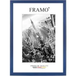 Cadre photo bois sur mesure, bleu foncé, verre antireflet