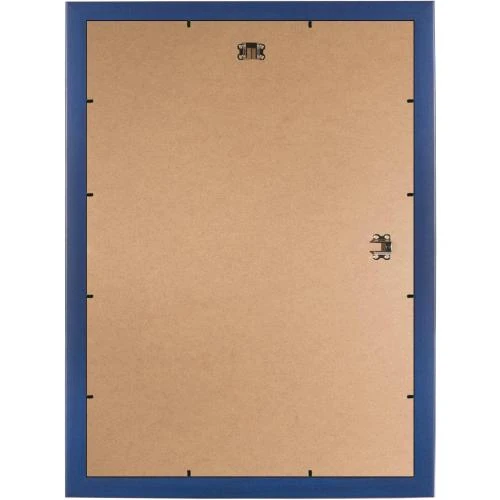 Détail de Cadre photo bois sur mesure, bleu foncé, verre antireflet