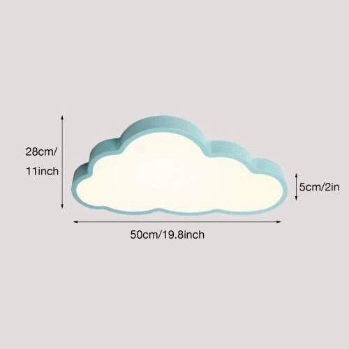 Zoom sur LIUNIAN Plafonnier Ultra Mince Nuages Créatifs 36W