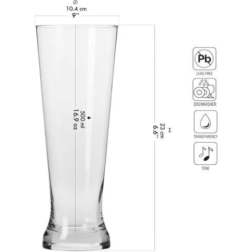 Détail de Krosno Verres à Bière Craft, Lot 6, Coffret Dégustation