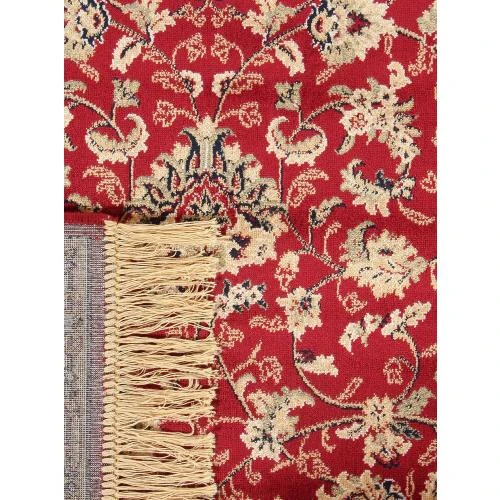 Zoom sur Tapis Farshian Hereke Rouge, Qualité Artisanale